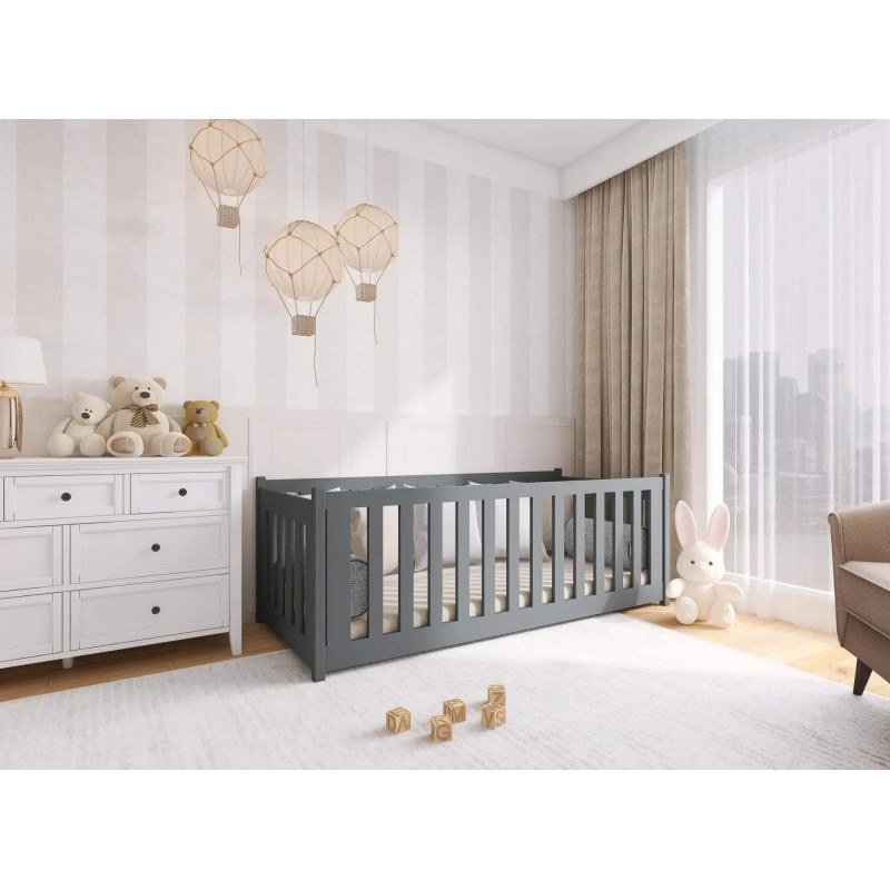 CONCEPT 90x190 graphite childrens cot bed Lano Furniture