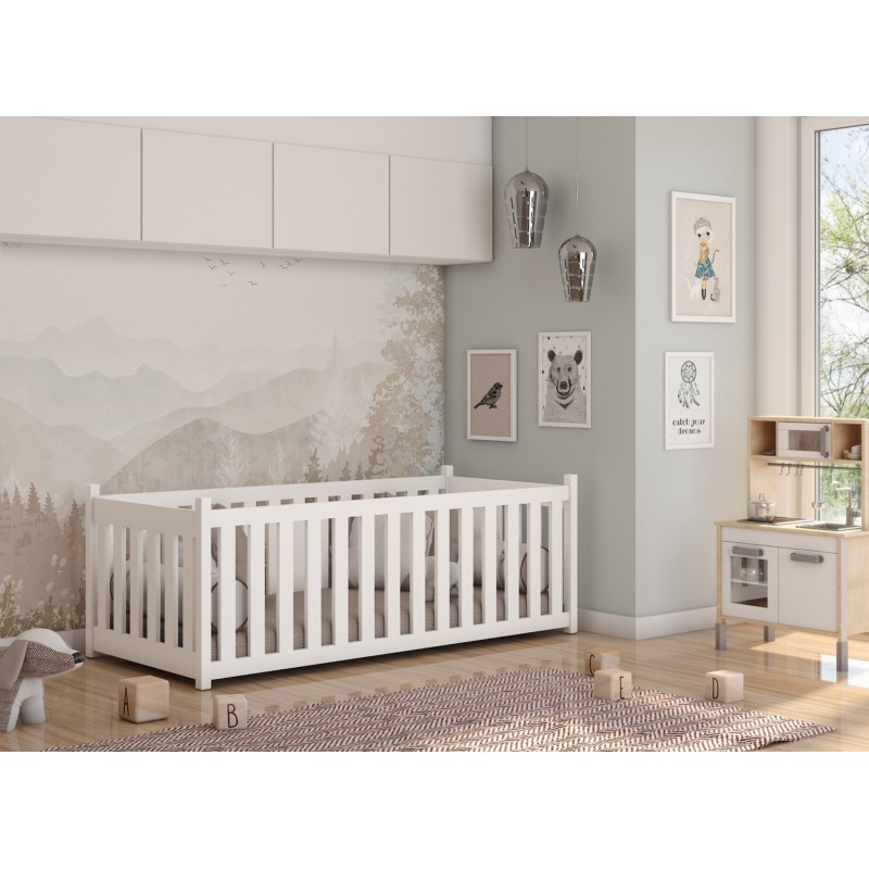 CONCEPT 80x180 grey childrens cot bed Lano Furniture