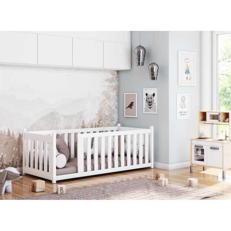 CONCEPT 80x180 grey childrens cot bed Lano Furniture