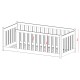 CONCEPT 80x180 pine childrens cot bed Lano Furniture CONCEPT 80x180 pine childrens cot bed Lano Furniture