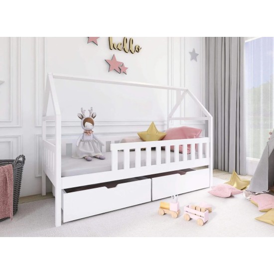 DOMI 80x160 white łóżko dziecięce Lano Meble DOMI 80x160 white łóżko dziecięce Lano Meble