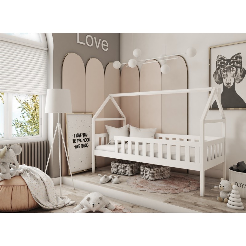 DOMI 80x200 white childrens bed Lano Furniture