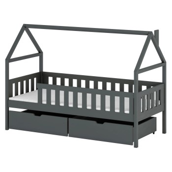 DOMI 80x160 graphite children's bed Lano Furniture
