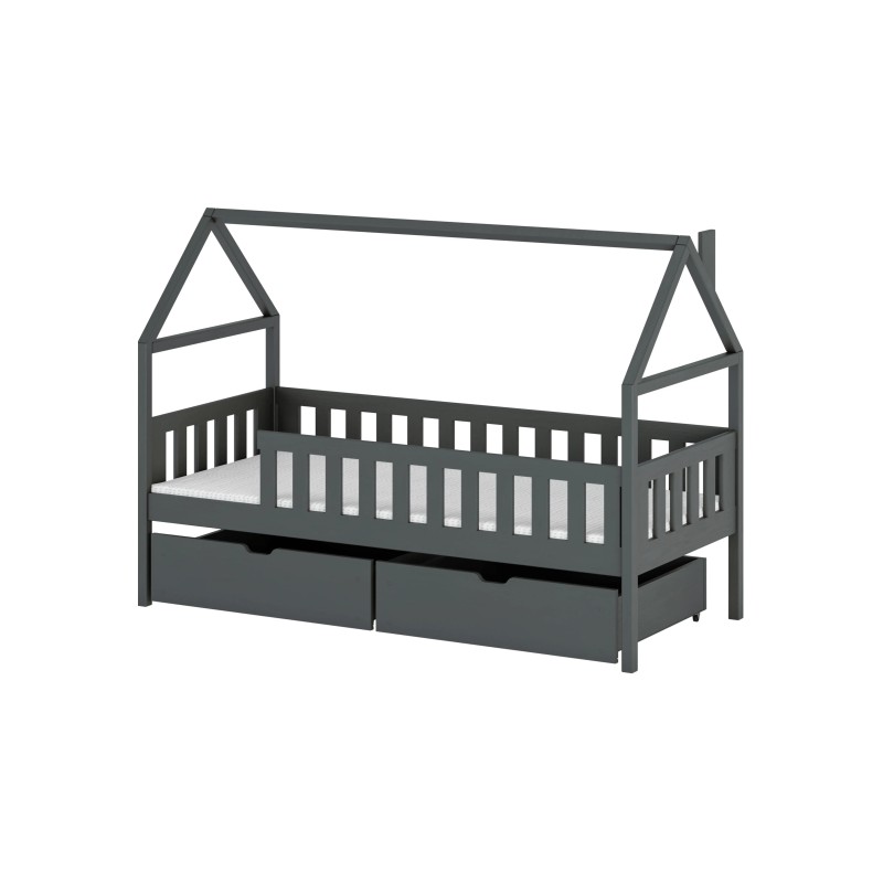 DOMI 80x160 graphite childrens bed Lano Furniture
