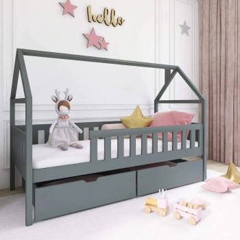 DOMI 80x160 graphite children's bed Lano Furniture
