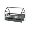 DOMI 80x180 graphite childrens bed Lano Furniture