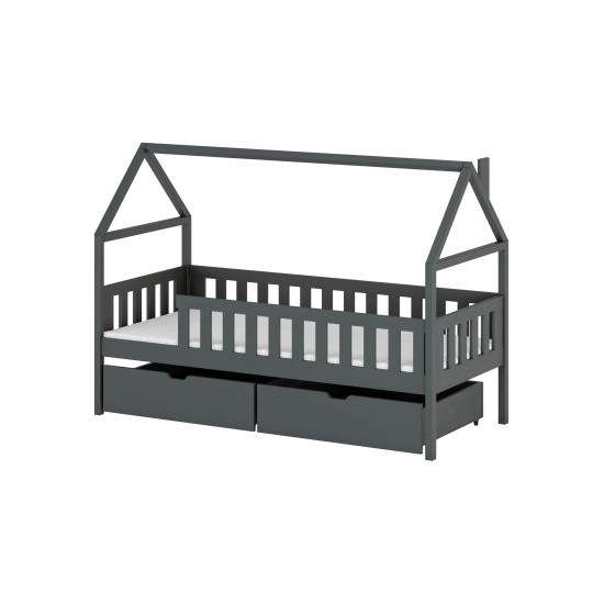 DOMI 90x200 graphite childrens bed Lano Furniture
