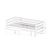 ERGO 90x190 graphite childrens bed Lano Furniture