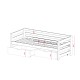 ERGO 90x200 graphite childrens bed Lano Furniture