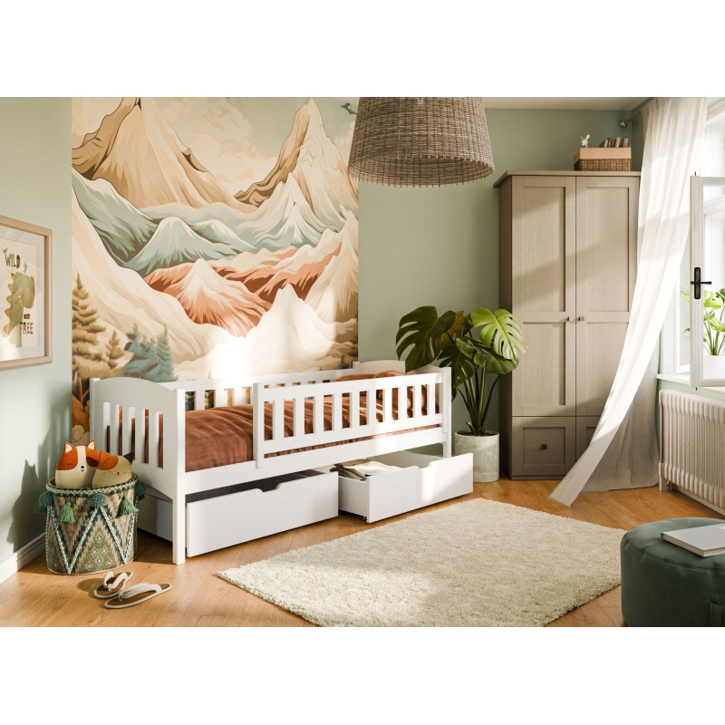 GUCIO 80x160 white childrens bed Lano Furniture