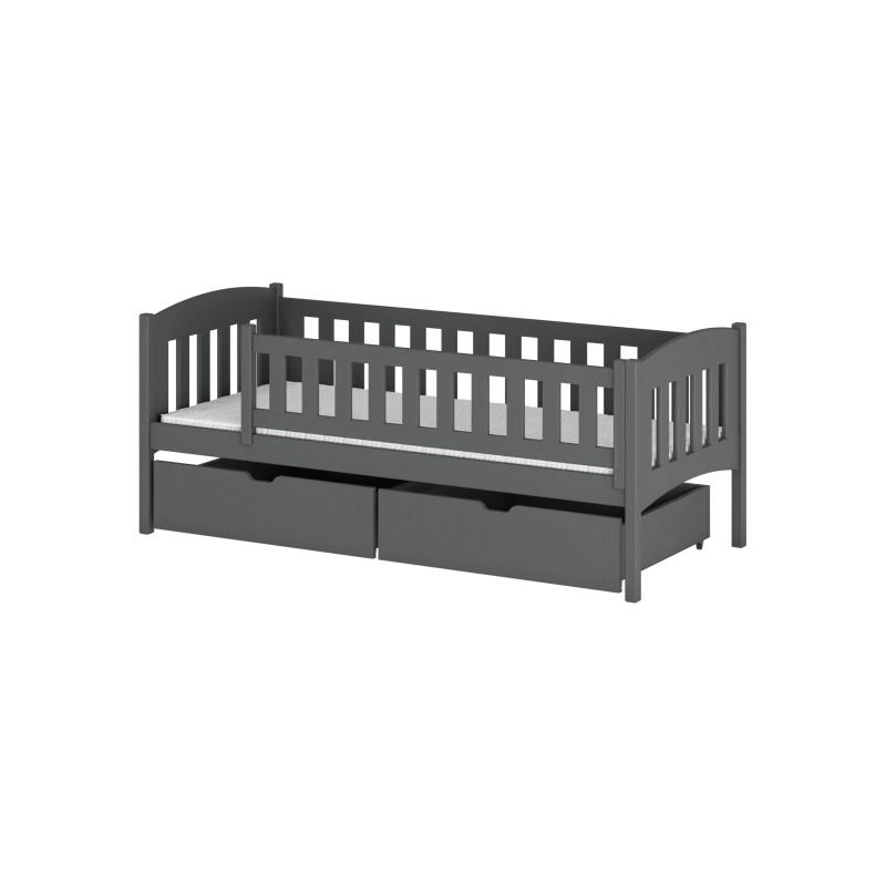 GUCIO 90x200 graphite childrens bed Lano Furniture