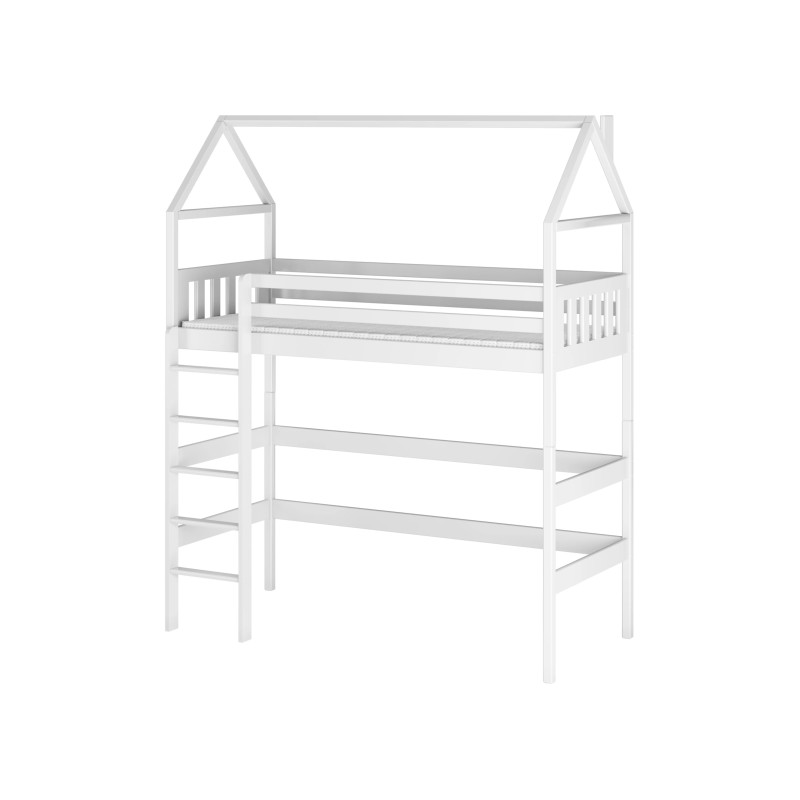 GLORIA 80x180 white loft bed Lano Furniture