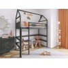 GLORIA 80x200 graphite loft bed Lano Furniture