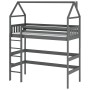 GLORIA 90x190 graphite loft bed Lano Furniture