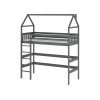 GLORIA 90x200 graphite loft bed Lano Furniture