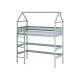 GLORIA 80x180 grey loft bed Lano Furniture