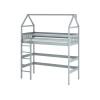 GLORIA 90x200 grey loft bed Lano Furniture
