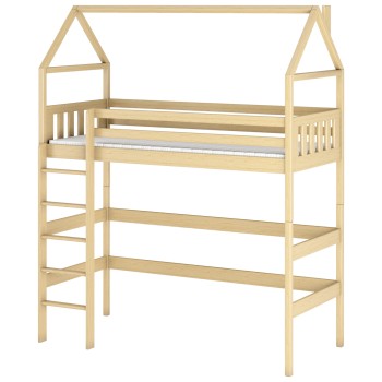 GLORIA 80x180 pine loft bed Lano Furniture