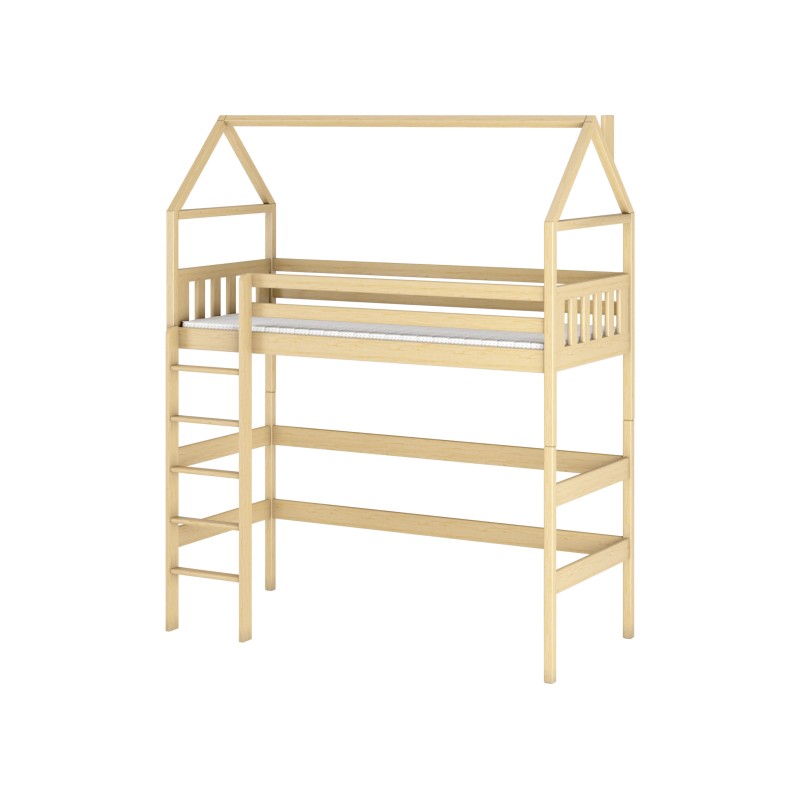 GLORIA 80x180 pine loft bed Lano Furniture