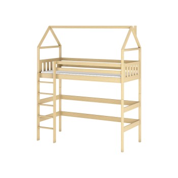 GLORIA 90x190 pine loft bed Lano Furniture