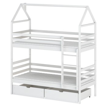 ALEX 80x160 white bunk bed Lano Furniture