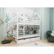 ALEX 90x200 white bunk bed Lano Furniture