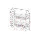 ALEX 90x200 white bunk bed Lano Furniture