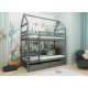 ALEX 80x160 graphite bunk bed Lano Furniture
