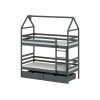 ALEX 90x190 graphite bunk bed Lano Furniture