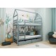 ALEX 80x160 grey bunk bed Lano Furniture