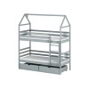 ALEX 80x180 grey bunk bed Lano Furniture