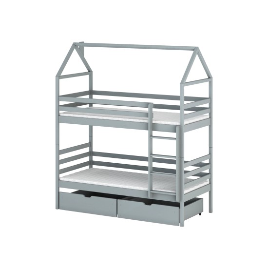 ALEX 90x190 grey bunk bed Lano Furniture