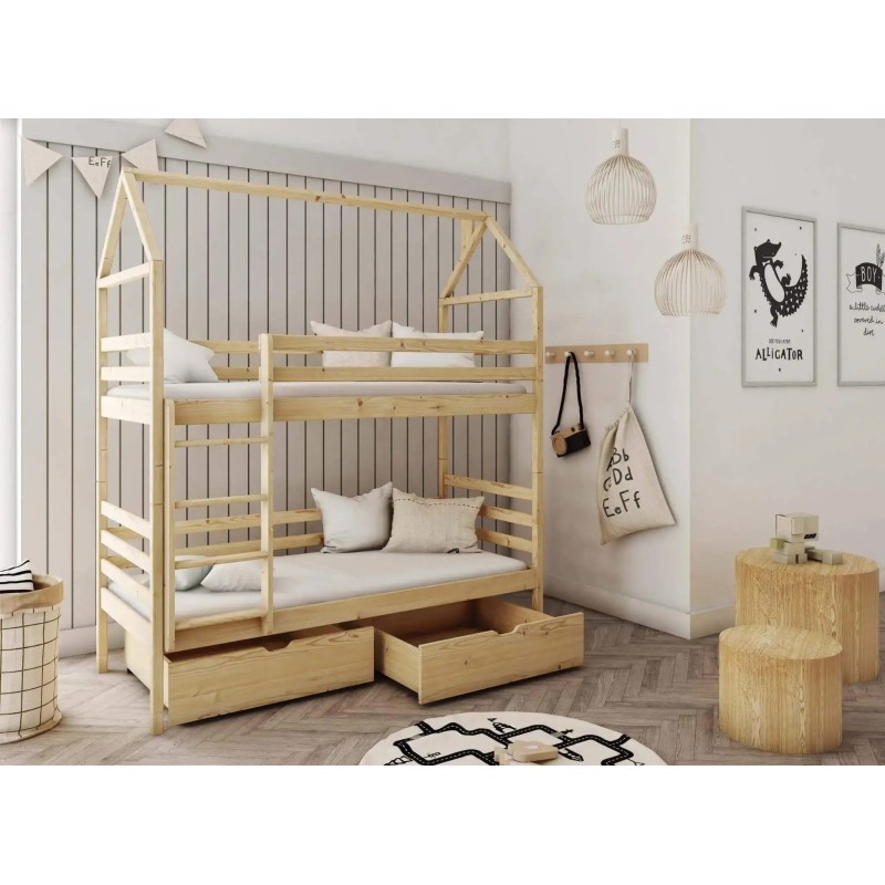 ALEX 90x200 pine bunk bed Lano Furniture