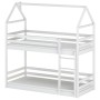AXEL 80x180 white house bunk bed Lano Furniture