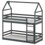 AXEL 80x180 graphite house bunk bed Lano Furniture