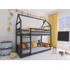 AXEL 80x180 graphite house bunk bed Lano Furniture