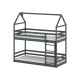 AXEL 90x190 graphite house bunk bed Lano Furniture AXEL 90x190 graphite house bunk bed Lano Furniture