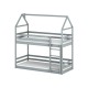 Παιδικό Κρεβάτι Σπιτάκι Montessori AXEL 80x160 grey