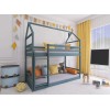 AXEL 90x190 grey house bunk bed Lano Furniture
