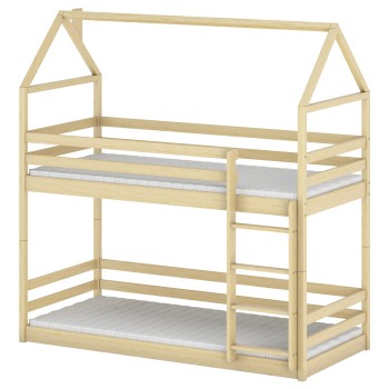 AXEL 90x190 pine house bunk bed Lano Furniture