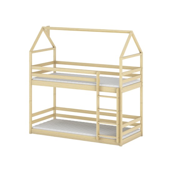 AXEL 90x190 pine house bunk bed Lano Furniture