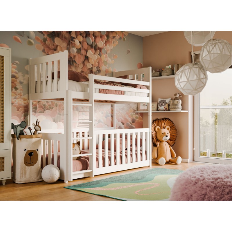 CRIS 80x160 white bunk bed Lano Furniture
