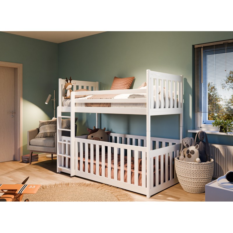 CRIS 80x200 white bunk bed Lano Furniture