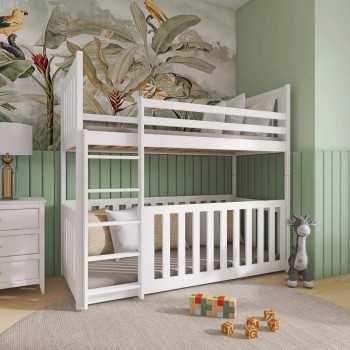 CRIS 90x190 white bunk bed Lano Furniture