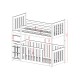 CRIS 90x200 white bunk bed Lano Furniture CRIS 90x200 white bunk bed Lano Furniture