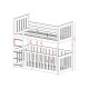 CRIS 90x200 white bunk bed Lano Furniture CRIS 90x200 white bunk bed Lano Furniture