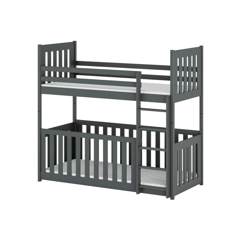 CRIS 80x160 graphite bunk bed Lano Furniture