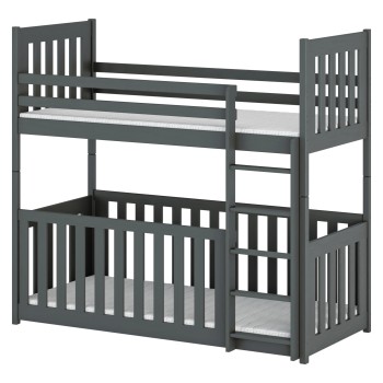 CRIS 80x180 graphite bunk bed Lano Furniture