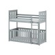 CRIS 80x200 grey bunk bed Lano Furniture