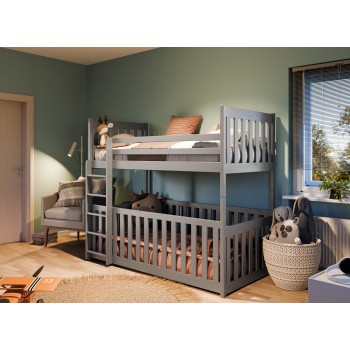 CRIS 90x200 grey bunk bed Lano Furniture